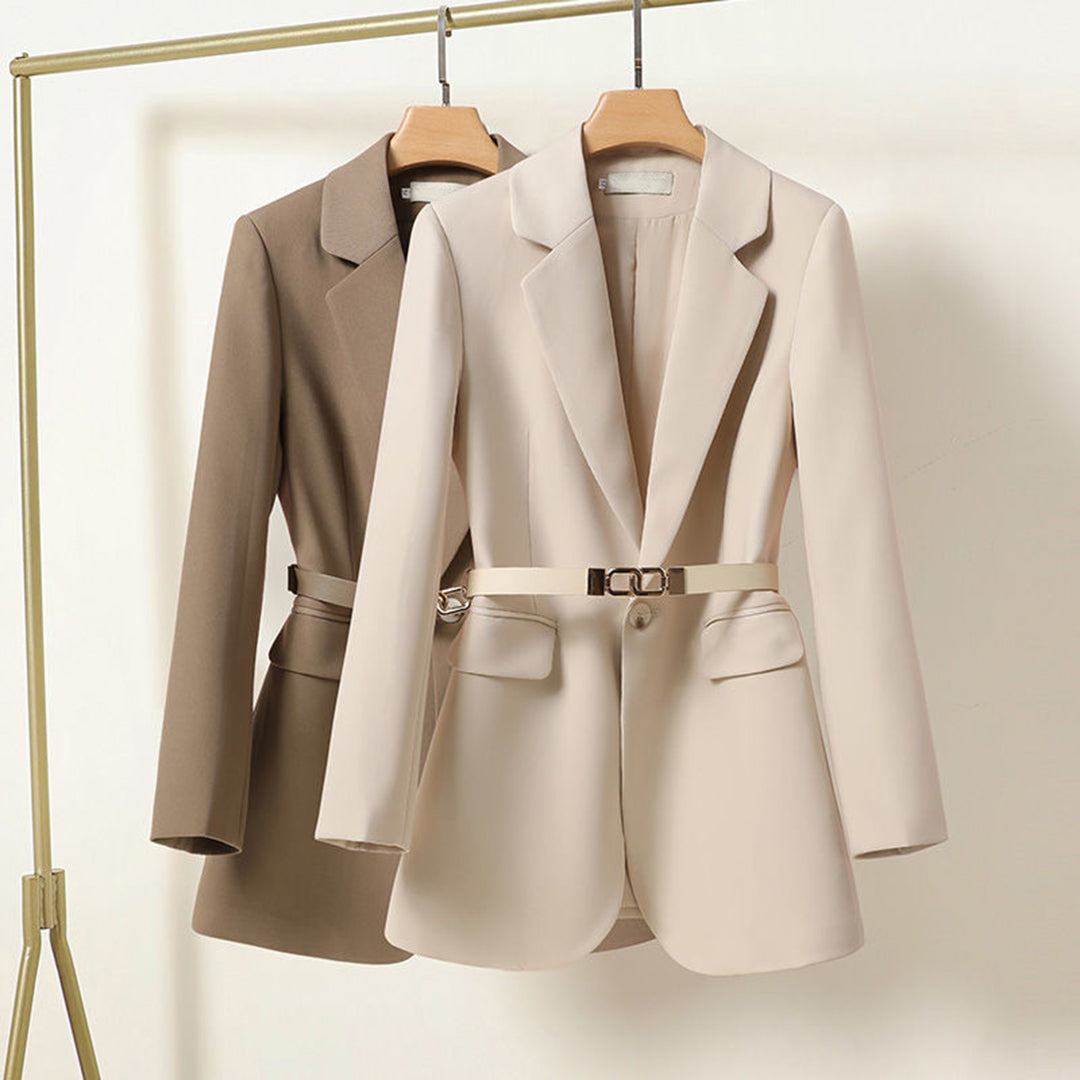 Élise | All-Season Lightweight Belted Long Blazer
