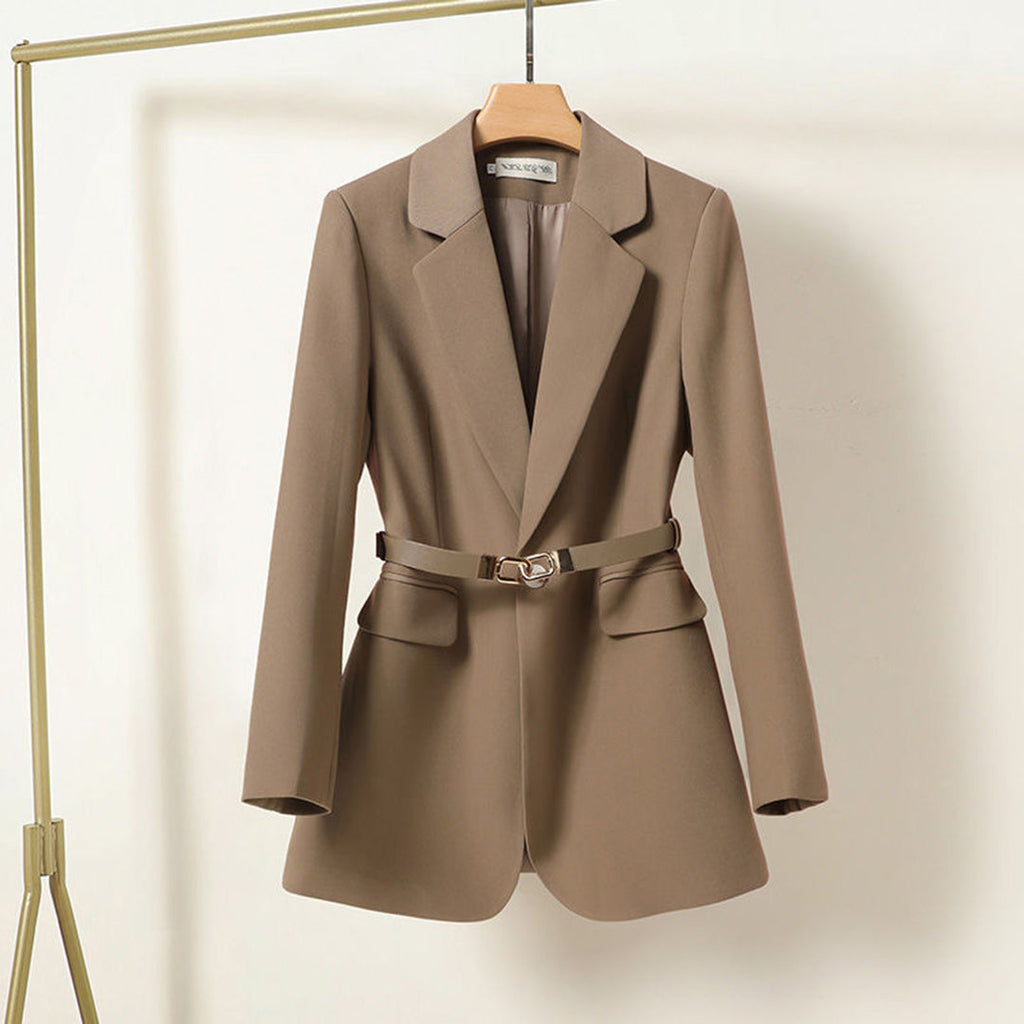 Élise | All-Season Lightweight Belted Long Blazer