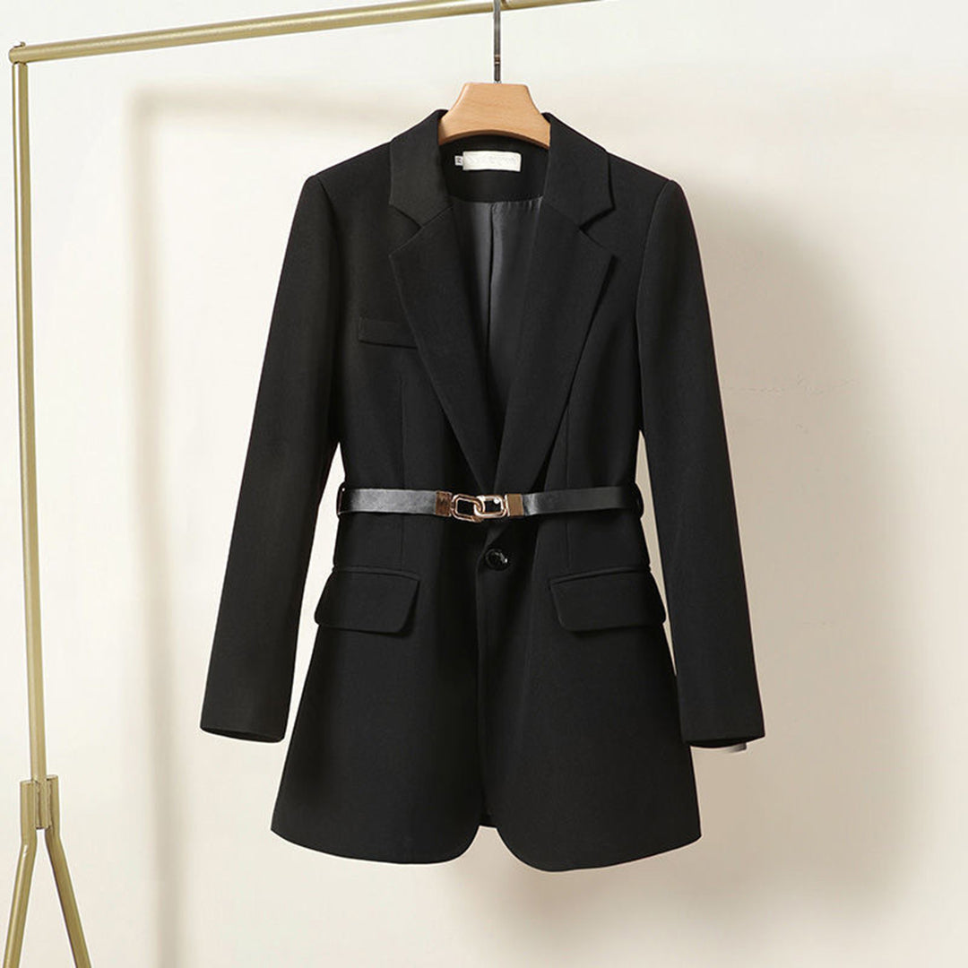 Élise | All-Season Lightweight Belted Long Blazer