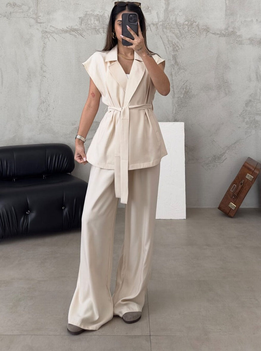 Djenisa | Relaxed Chic Belted Two-Piece Set