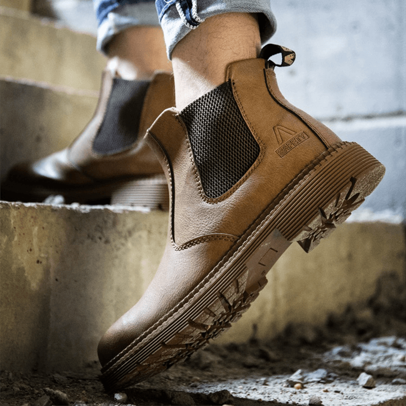 Tisha | Zwarte Chelsea Boots met Chunky Zool