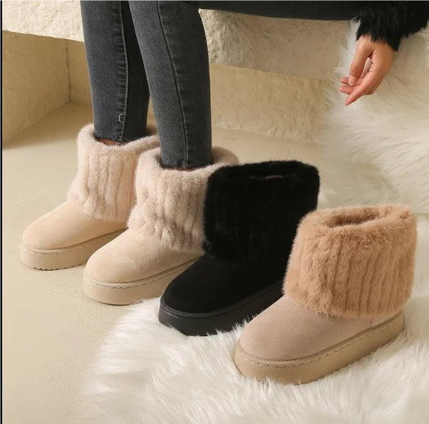 Giulia Moretti | Winter Collection – Faux Fur Suède Boots