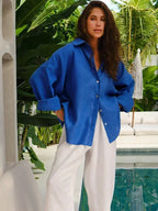 Yara-Liv | Luchtige Linnen Blouse | Tijdloze elegantie met zomerse finesse