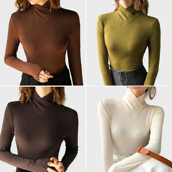 Elena Romano | Autumn Collection – Elegante Turtleneck Top