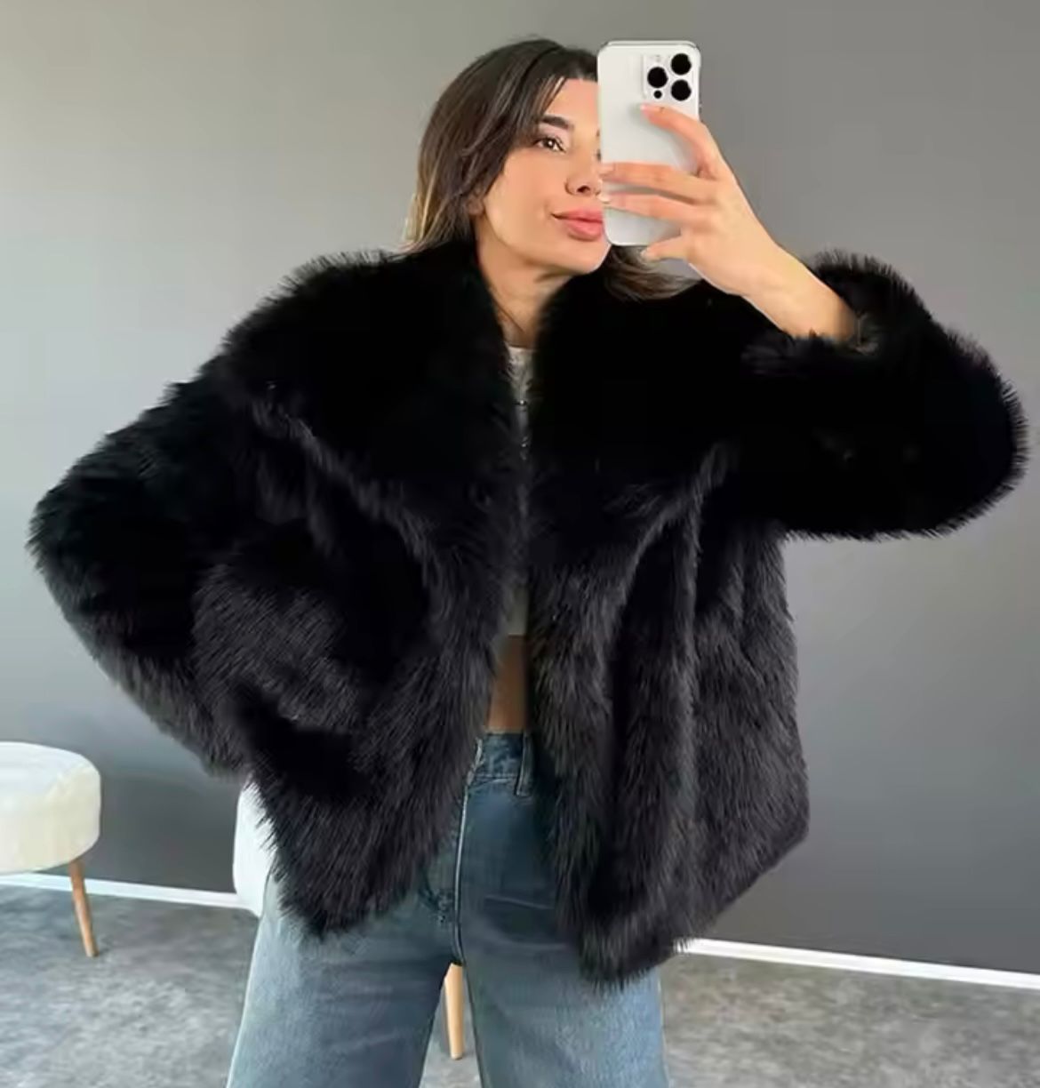 Luciana Pereira | Luxe Faux Fur Jacket