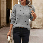 Marisol Vega | Soft Knit Polka Dot Sweater