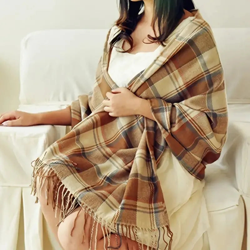 Valentina Russo | Winter Collection – Oversized Check Sjaal