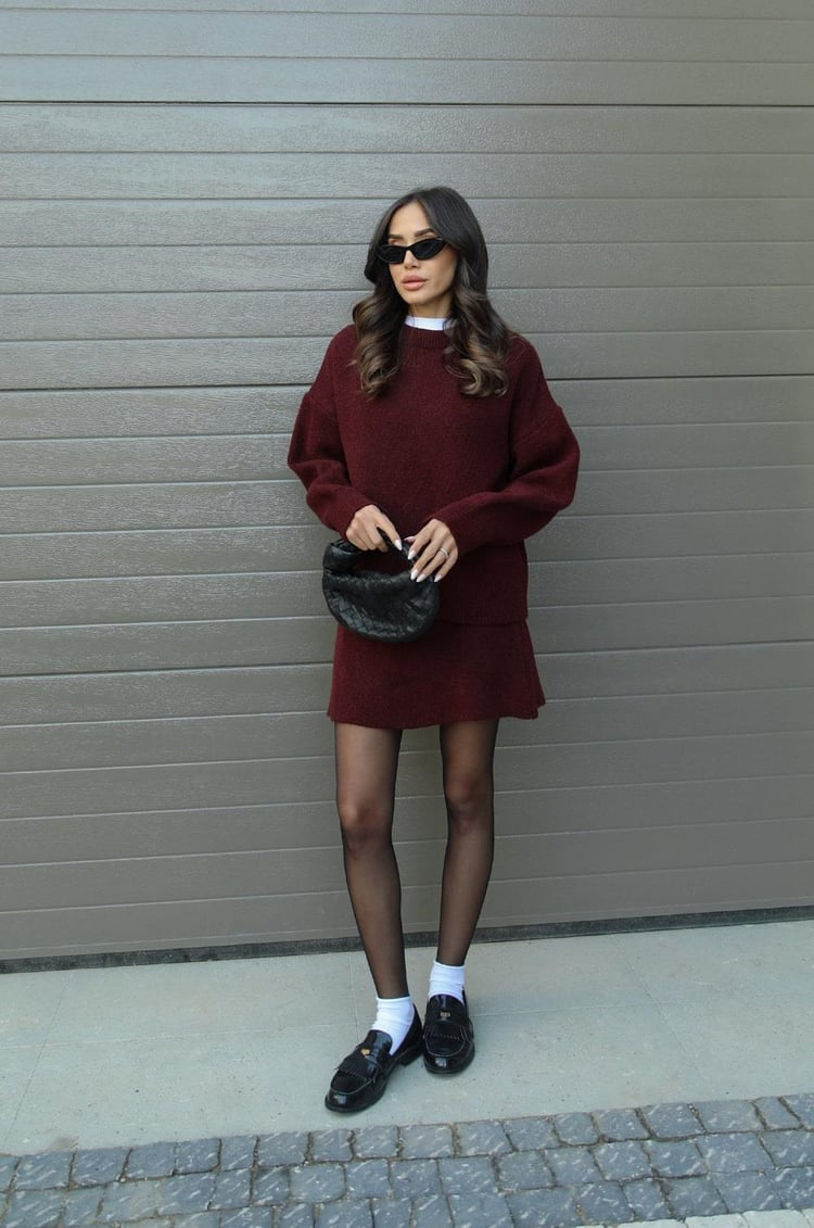 Nicole | Herfstgebreide Knit Two-Piece Set