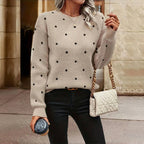 Marisol Vega | Soft Knit Polka Dot Sweater