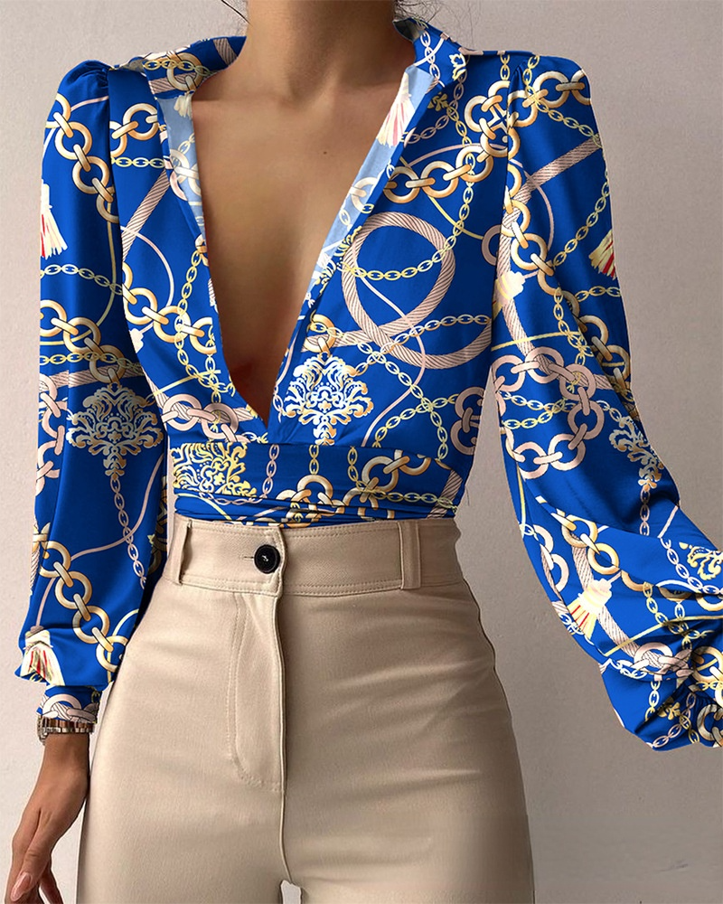 Isabela Rocha | Satin Lace V-Neck Blouse