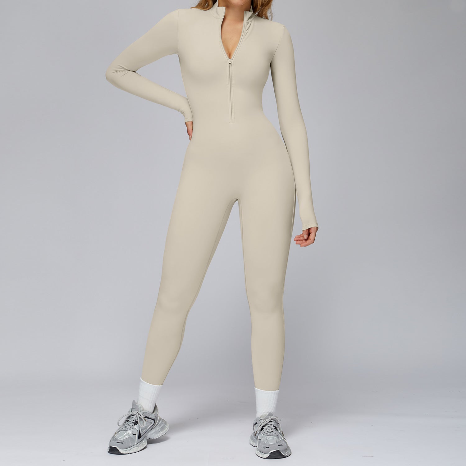 Isabella Monteiro | Sculpting Zip Long Sleeve Bodysuit