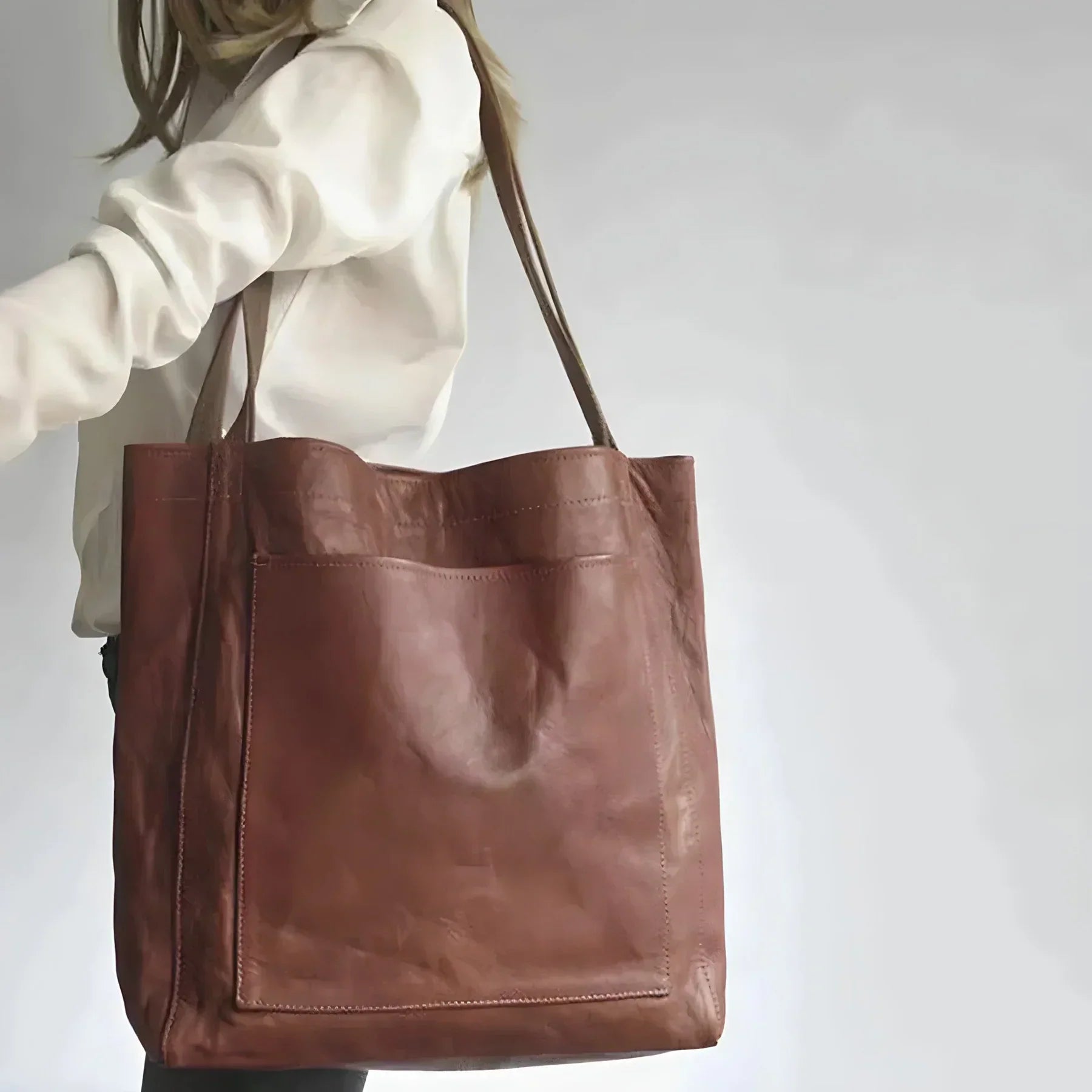 Isabella Romano | Leren Shopper Tas