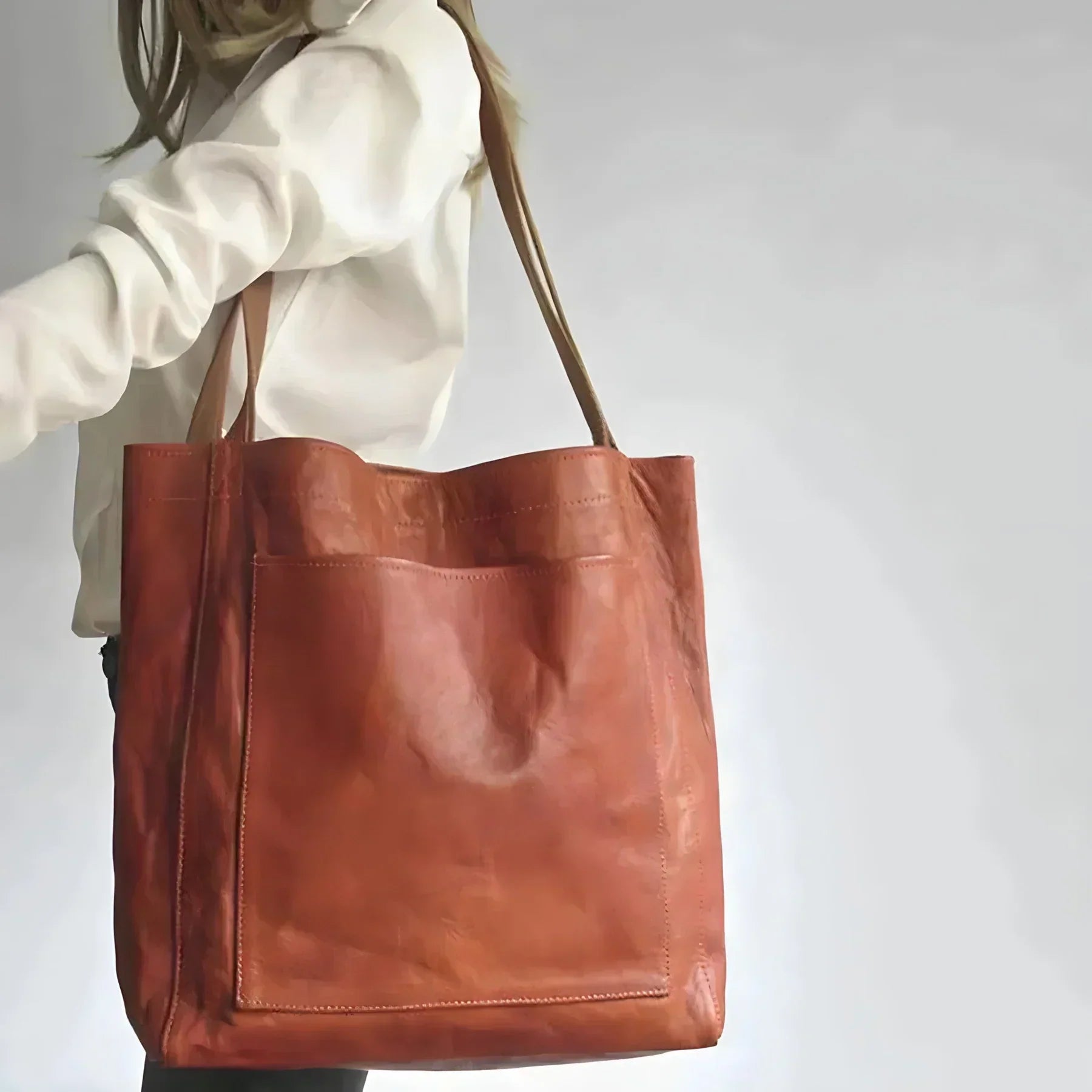 Isabella Romano | Leren Shopper Tas