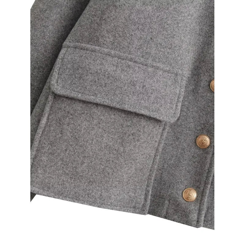 Frederick | Tijdloze Grijze Tussenjas