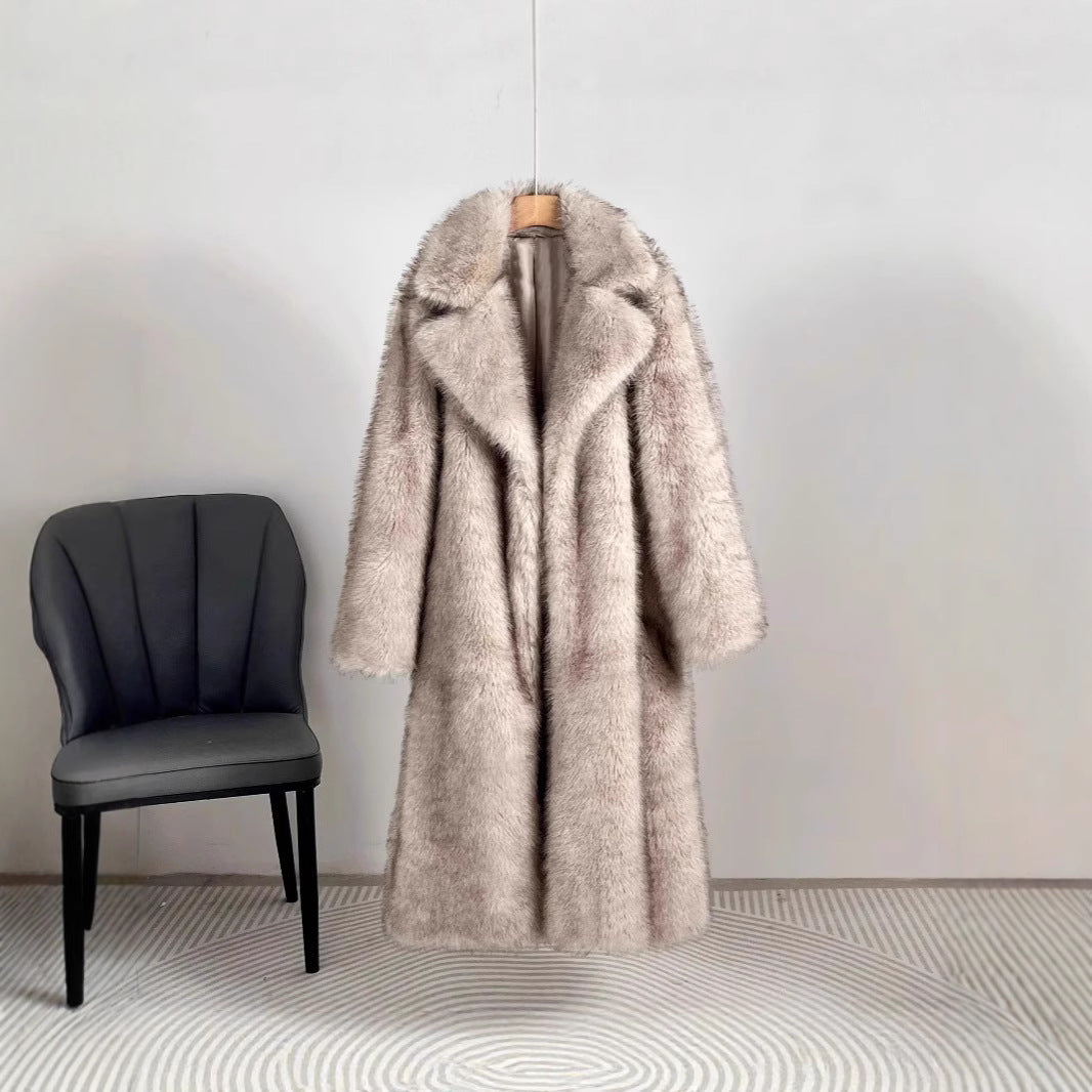 Calista | Winter – Luxe Faux Fur – Lange Mantel