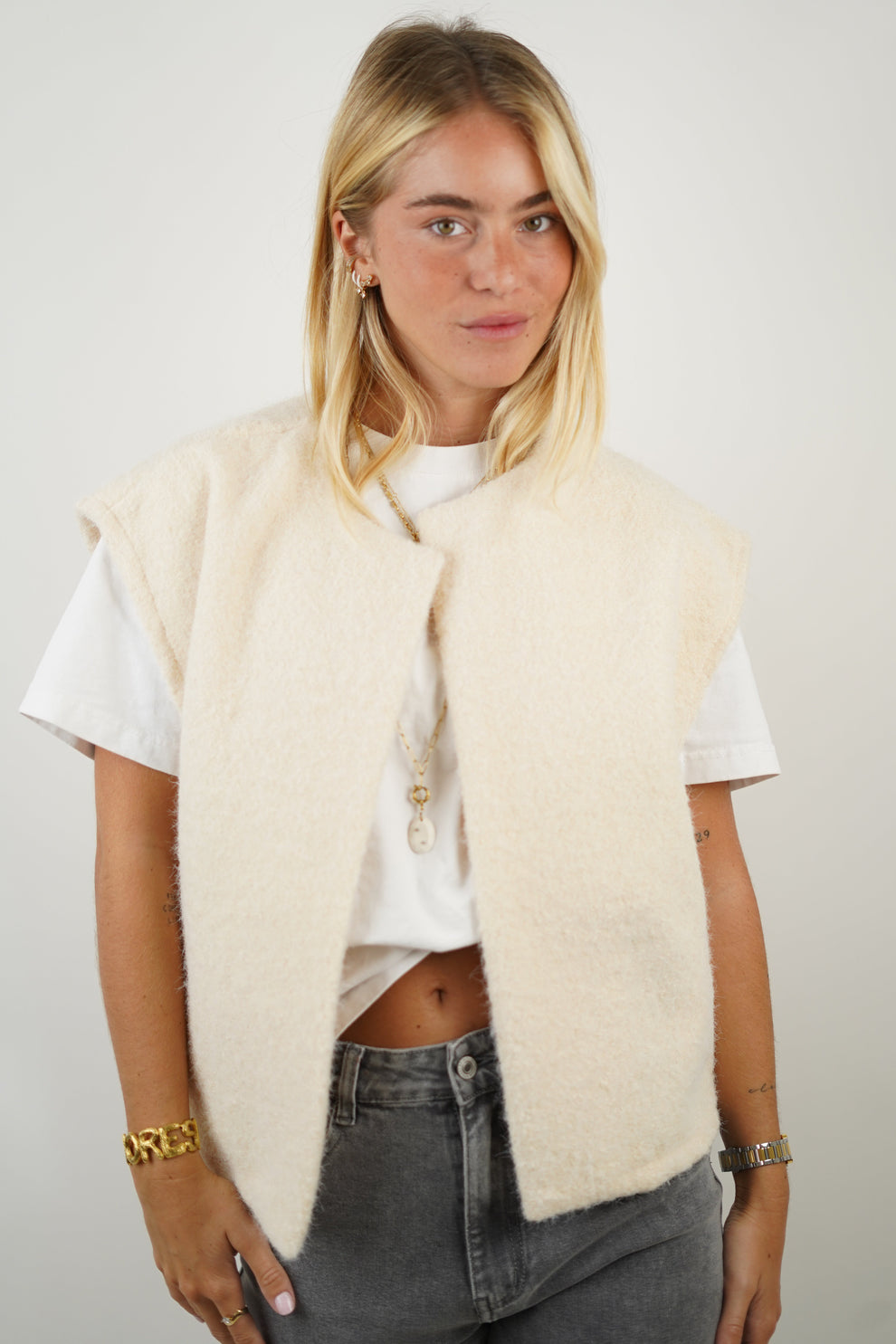 Taylor Monroe | Mouwloos Vest met Tijdloze Minimalistische Look