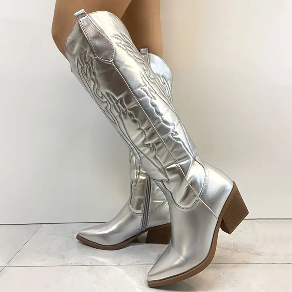 Tiffany | Western Inspired Knee-High Boots