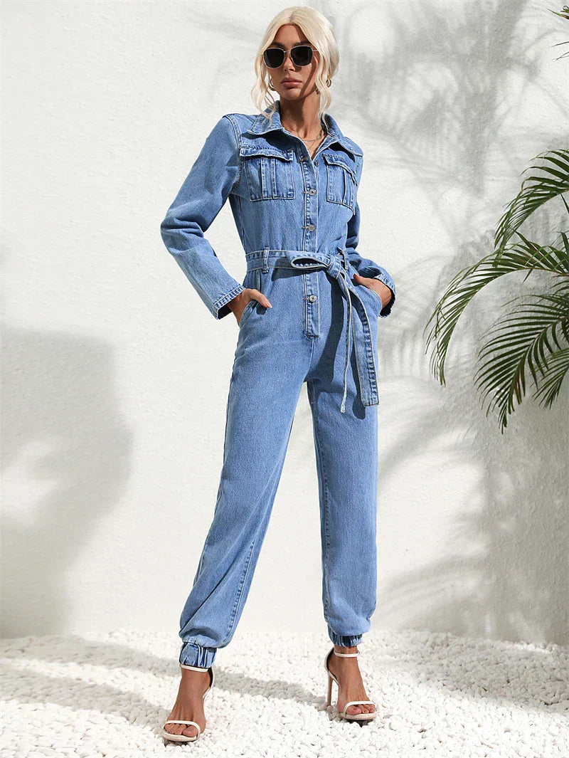 Barbie | Modern Denim Utility Jumpsuit