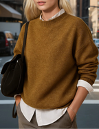 Estelle | Warme Wolblend Knit Sweater